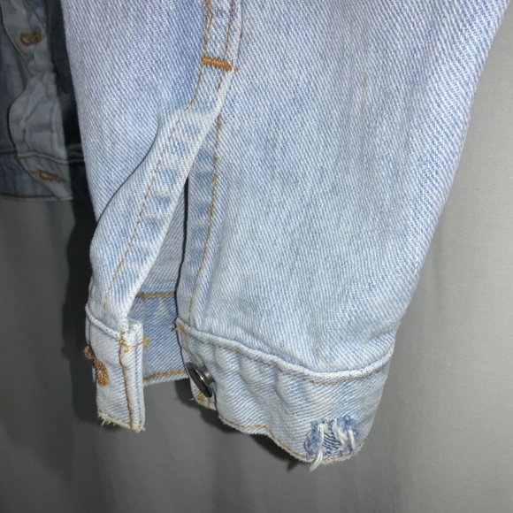 Nuovo Jeanswear Denim Jacket sz L light wash distressed 80s 90s trucker - Picture 7 of 12
